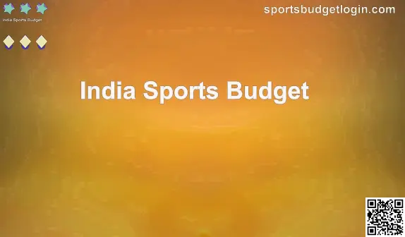 Sports Budget homepage preview showing login and download guidance for Indian users